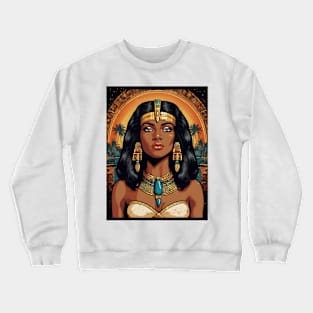 Black Cleopatra Art Crewneck Sweatshirt